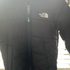 Size 4T North Face coat, reversible- like new